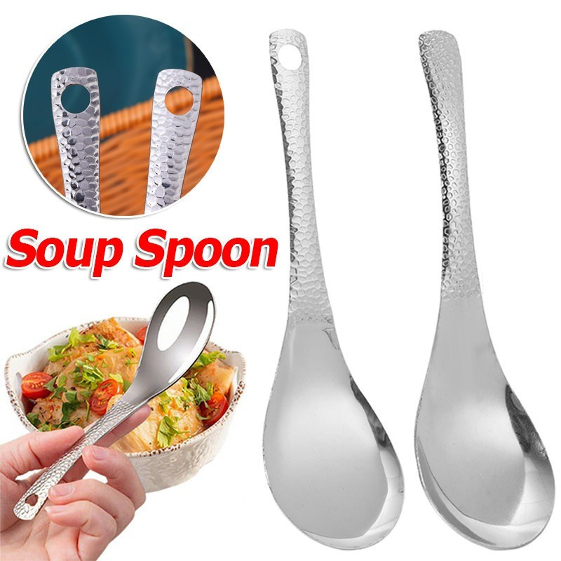 3 / 5 / 10 Chiếc Thìa Canh Inox / Thìa Cơm Dày Đáy Tròn