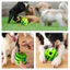 Tương tác Dog Treat Dispenser Ball 2 Trong 1 Squeaky Treat Pha Chế Vui Vẻ Ngoài Trời Sân Sau Tập Thể Dục & Fetch