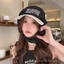 Mũ trùm đầu thêu chữ màu Phong cách mùa xuân mùa hè Mũ buộc dây ngọt ngào