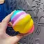 FUHUIOT Rainbow Croissant Squishy Toy, Bánh mì dứa Dính bóng Fidget giác quan, Trẻ em Người lớn Tăng chậm Tay dày Thư giãn Twist Đồ chơi phục hồi chậm cho học sinh