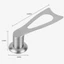 WANYEDI Nắp Grip, Tay cầm nắp nồi có thể đứng phong cách Dovetail, Thép không gỉ bền bỉ Đa năng Nắp nồi Núm Nắp chảo