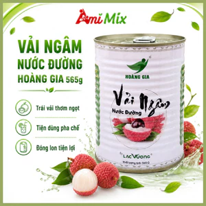 Vải Ngâm Nước Đường Hoàng Gia Hộp 565g