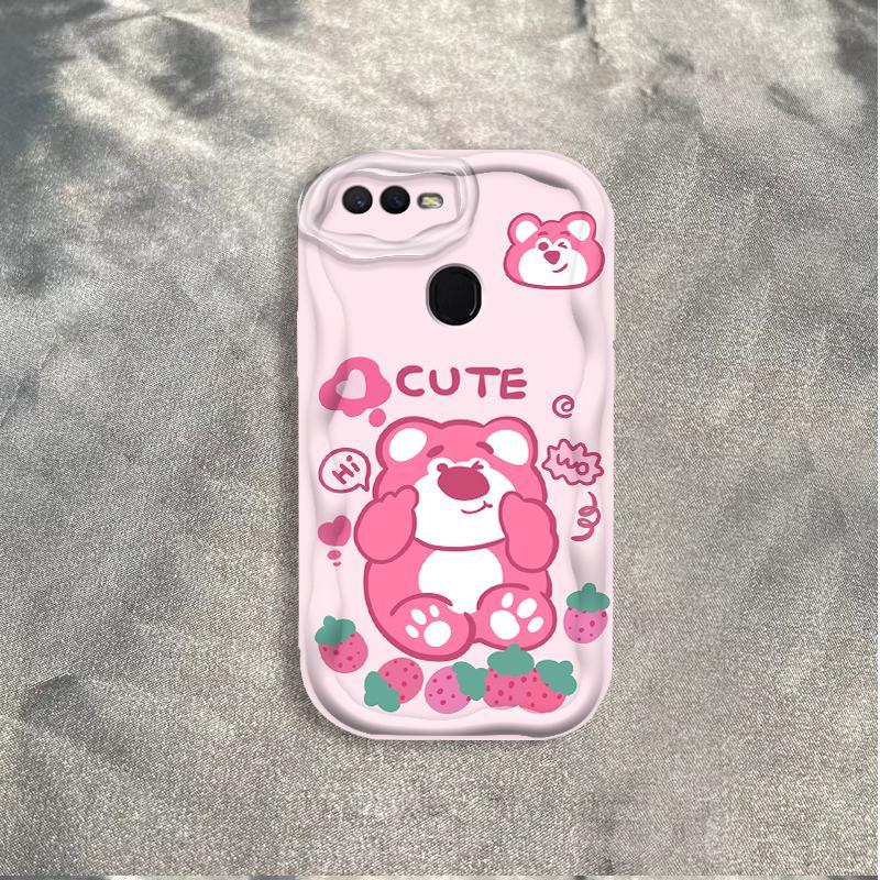 Thích Hợp Cho OPPO A5S A7 A12 F9 F9 Pro 3D Phụ Kiện TPU Mềm Lotso Gấu Nữ Vỏ Điện Thoại Chống Sốc
