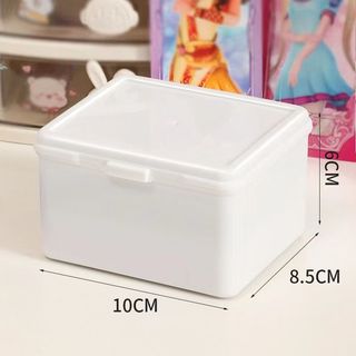 Loom Lure Hộp đựng đồ lật màu trắng nguyên chất, hộp sắp xếp lưu trữ xe tải mini