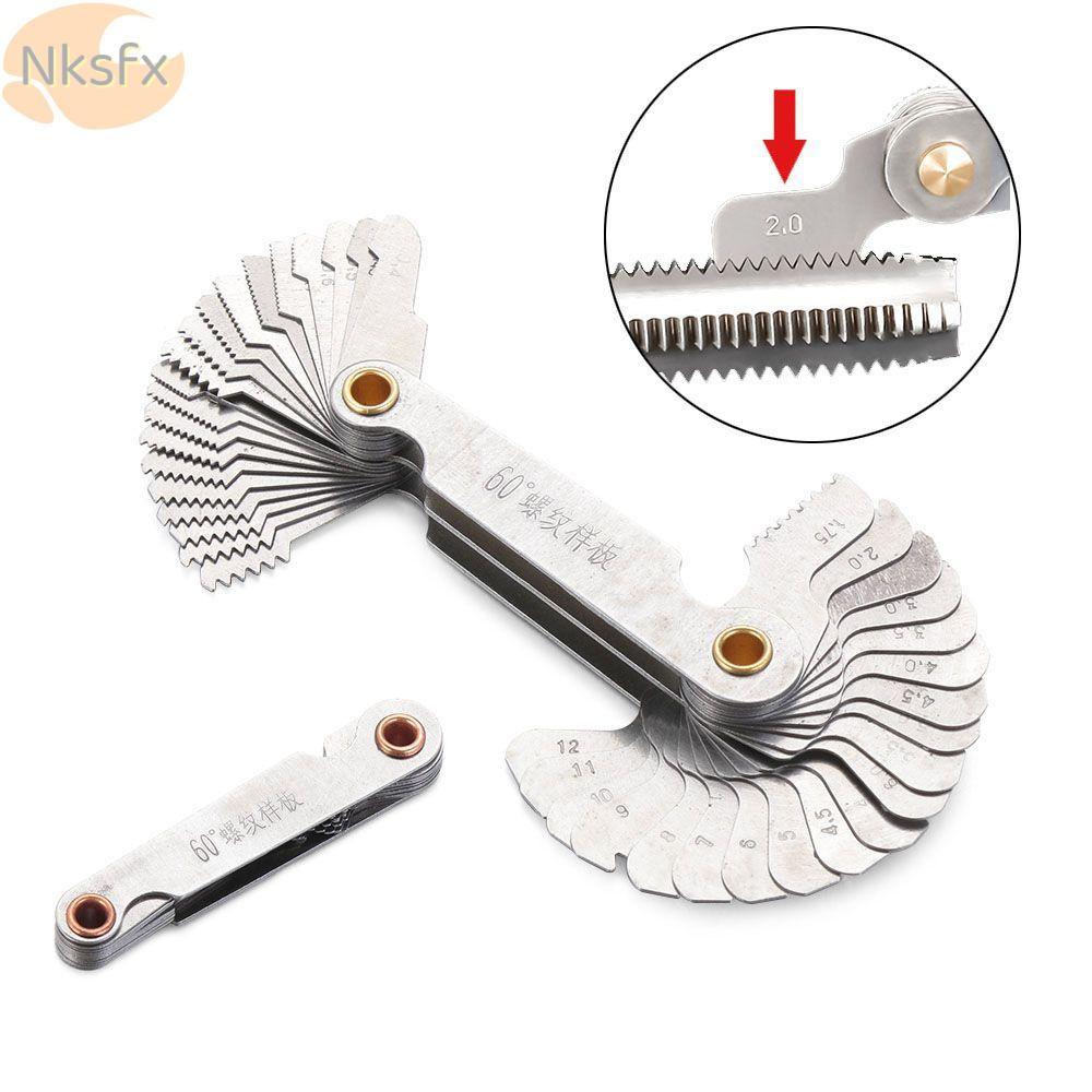 NKSFX Thread Plug Gauge Thép Carbon Metric Inch Đo Răng Đồng Hồ Đo Răng