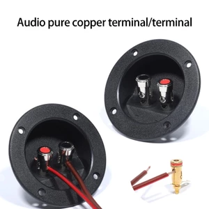 BTM 2 Chiếc Loa Thiết Bị Đầu Cuối Ràng Buộc Bài Viết Phân Cực Đỏ Và Đen Cho Thiết Bị Âm Nhạc