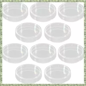 10 chiếc. Đĩa Petri nhựa vô trùng 35mm x 10mm có nắp cho tấm LB (Màu trong suốt)