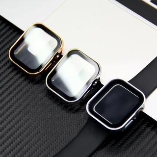 Ốp Lưng Cho Apple Watch 11 10 42 46mm 7 8 9 45mm 41mm Kính Bảo Vệ Màn Hình + Ốp Lưng Cho iWatch 4 5 SE 6 44mm 40mm Accessorie