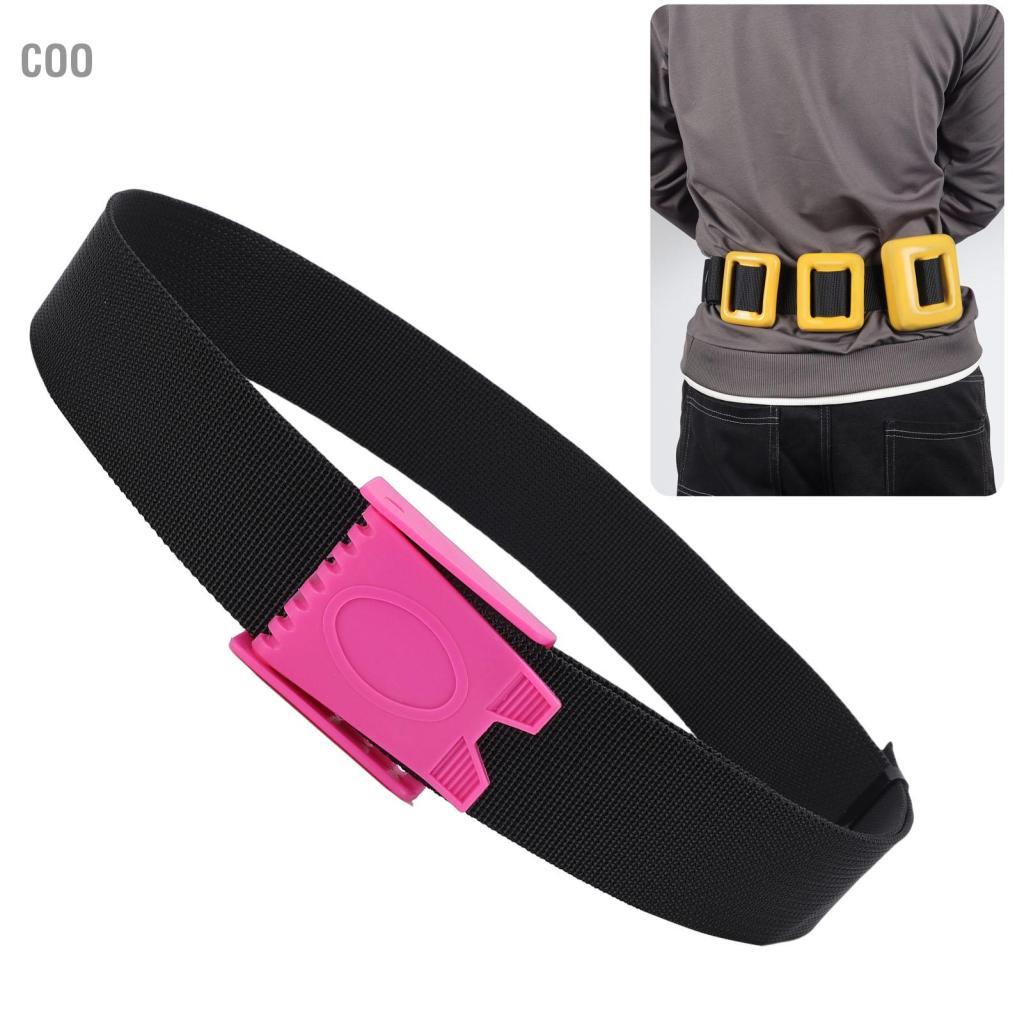 Coo GEERYZHE Đai tập tạ bằng nylon có thể điều chỉnh QuickRelease Freediving & Deep – Bền, An toàn và Thoải mái (Đen)