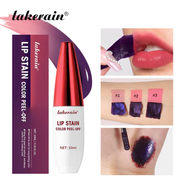 Red Peel Off Lip Stain Tints, Son môi dạng lỏng Vết bẩn môi lâu trôi không thấm nước cho nữ, Son môi cốc chống dính Peel Off Sắc tố cao Không phai màu Dễ dàng áp dụng