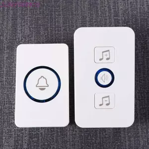 Chuông cửa không dây JUNYUE88US, Chuông cửa thông minh phạm vi 300M chống nước, Đèn LED âm lượng có thể điều chỉnh 5 âm lượng 60 chuông Chuông cửa chào mừng căn hộ