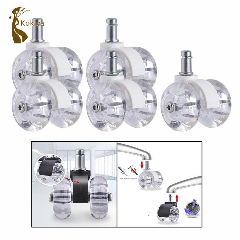 5 Chiếc Xoay Ghế Văn Phòng Bánh Thay Thế Bánh Xe Cao Su Polyurethane Ghế Văn Phòng Cuộn Cho Bàn Làm Việc Ghế Và Bàn
