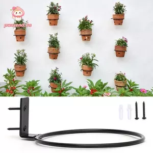 Vòng giữ chậu hoa PWSEND, Giá đỡ chậu trồng cây có thể gập lại bằng kim loại, Giá đỡ chậu trồng cây bền bỉ Trang trí ngoài trời Giá đỡ văn phòng