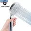 <cosyh>High Pressure Handheld Shower Head 6 Spray Modes Rain Massage Spray ABS Material
