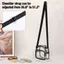 Túi xách trong suốt OLVIDO, Túi đeo vai chống nước dung tích lớn, Túi đeo chéo PVC Jelly thiết kế đơn giản được phê duyệt tại sân vận động