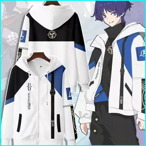 SY3 Genshin Tác Động Wanderer Kabukimono Balladeer Áo Dây Kéo Áo Khoác Áo Dài Tay Top Cosplay Áo Chui Đầu Plus Y