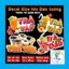 Poster decal TRÀ TRÁI CÂY trang trí quán nước, dán tường, tủ kính, chống nước- A4 cắt sẵn chỉ cần lột dán