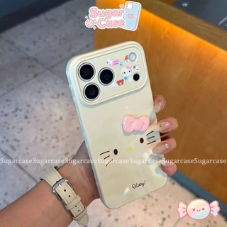 Ốp Lưng Cho Oppo A3 A5i A3X A38 A60 A18 A15 A35 A16 A7 A31 A58 A57 A77 A54 A17 Bìa Mềm Búp Bê Kitty 3D Hoạt Hình