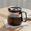 Cốc cà phê thủy tinh trong suốt DONOVANQQ, Nồi cà phê chịu nhiệt 16 Oz, Máy rửa chén dễ dàng vệ sinh an toàn với tỷ lệ Nắp du lịch Cốc trà văn phòng