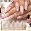 FAVORITEGOODS Khuôn khắc móng tay, Khuôn làm móng hoa hình hoa Iris cổ điển kiểu Pháp, Cánh hoa dâm bụt Cánh hoa Lily Gel Ba Lan Stencils cho móng tay mùa xuân hè