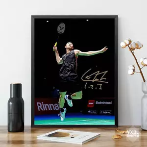 Lee Zii Jia Lõi Tranh Canvas Chống Thấm Nước Không Khung, Ký Ảnh & Jersey Poster Nghệ Thuật Treo Tường, Ngôi Sao Cầu Lông Sưu Tập Merch Trang Trí