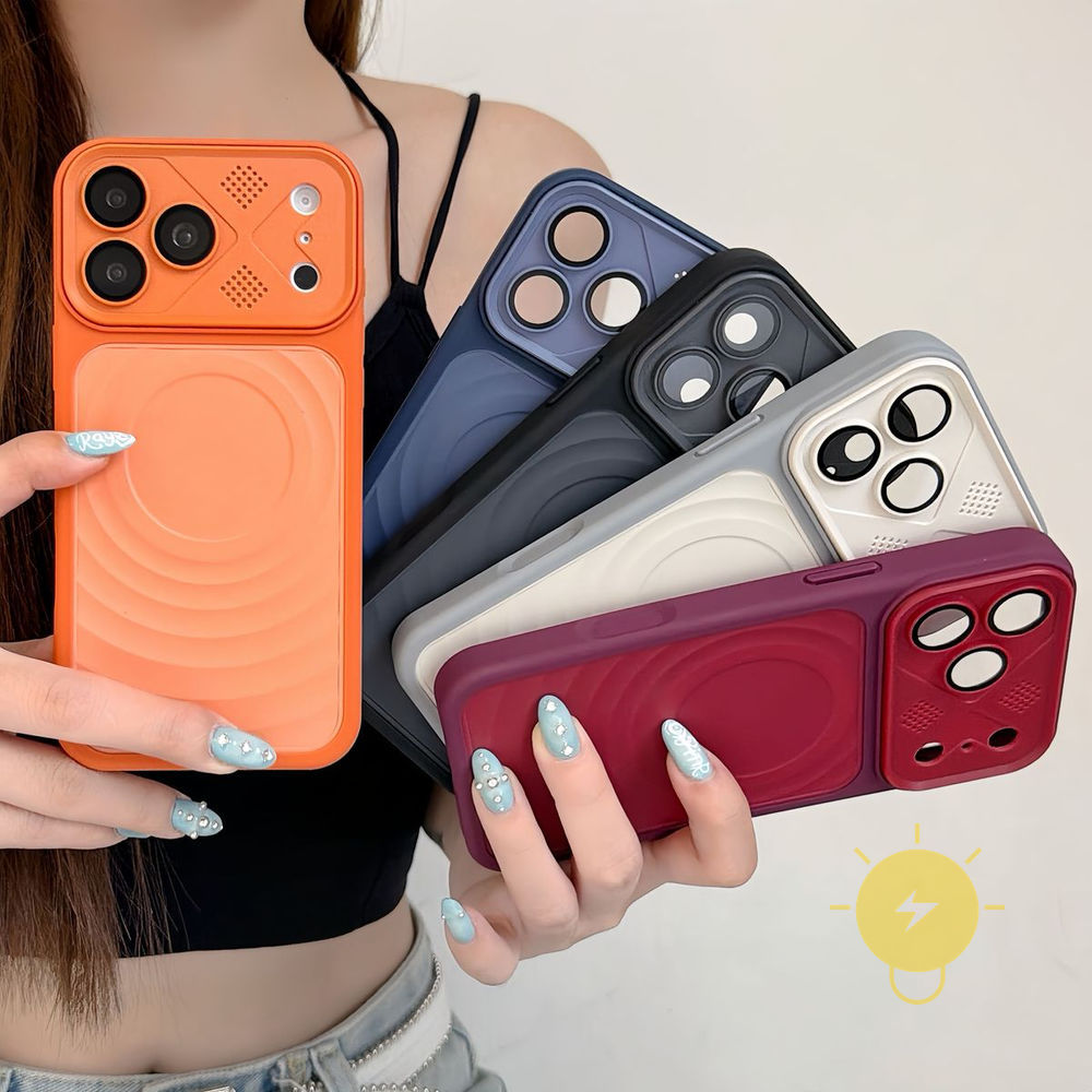 Phone Case For iPhone 17 Pro Max Plus 16 15 14 13 12 TPU Magnetic 3D Aesthetic Korean Cute