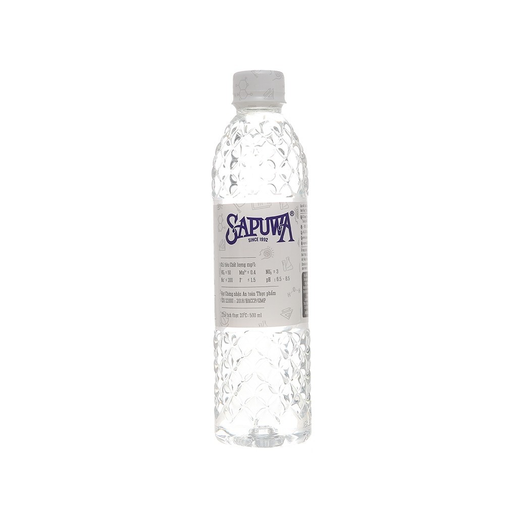 Thùng 24 chai nước uống Sapuwa 500ml
