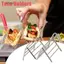 DELMER Taco Giá Đỡ Bằng Thép Không Gỉ Tiện Lợi Hình Sóng Sang Trọng Nhà Bếp Nhà Hàng Giá Pizza