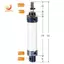 Xi lanh Mini khí nén đòn bẩy đơn 200mm Stroke 20mm Xi lanh khí MAL