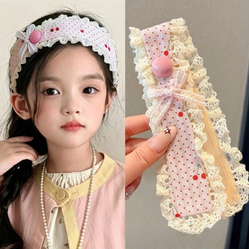 Retro Pháp Dệt Kim Tóc Vòng Ngọt Ngào Magic Miếng Dán Tóc Thiết Thực Gãy Tóc Dụng Cụ Cho Trẻ Em