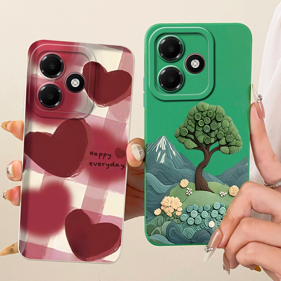 Dành Cho Oppo A6c Ốp điện thoại CPH2895 Thẩm Mỹ Hoạt Hình Dễ Thương Hoa Sang Trọng Vỏ Sơn Ngộ nghĩnh Cho Oppo A6c Ốp điện thoại