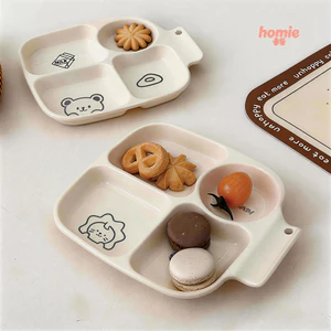 Đĩa đựng gia vị đa năng dùng trong gia đình, có chức năng chia ngăn và phục vụ bữa ăn, giúp chuẩn bị thức ăn một cách