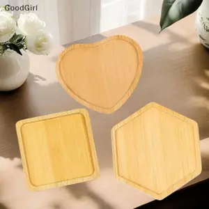 Vòng Gỗ óc chó Coaster Bền Đứng Cốc Trà Cà Phê Miếng Lót Chịu Nhiệt Gỗ sồi Coaster Bàn Bộ Đồ Ăn Trang Trí VN