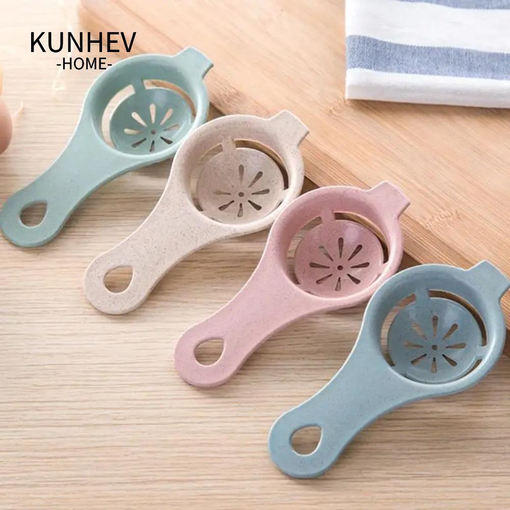 KUNHEV Máy tách trứng KUNHEV, Máy lọc lòng đỏ nấu ăn PP, Dụng cụ lọc trứng thực tế tại nhà và sinh hoạt