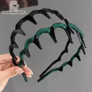Nhíp Thời Trang Sóng S Dành Cho Nữ Màu Trơn Răng Chống Trơn Trượt Tóc Bé Gái Rửa Mặt Thể Thao Phụ Kiện Tóc VN