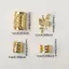 Nhíp 40 Cái / bộ Vintage Vàng Bạc Rỗng Tóc Nhẫn Sắt Tóc Còng Tóc Chân Vòng Trang Trí Phụ Kiện Tóc Lo Tóc Trang Sức Tóc Cho Bím VN