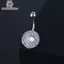 Tweehuj Dainsty Rối Bụng Nút Nhẫn Thép Không Gỉ Rốn Xuyên Zircon Hoa Rốn Xuyên Rốn Nhẫn Gợi Cảm Cơ Thể Trang Sức VN
