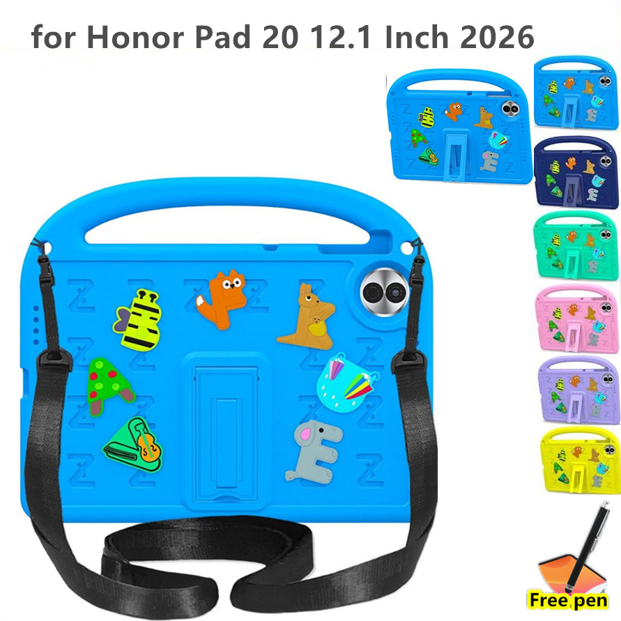 Ốp Lưng Cho Honor Pad 20 12.1 Inch 2026 HEY4-W09 / W19 Pad 10 2025 12.1 Inch EVA foam Trẻ Em Máy Tính Bảng Vỏ Trẻ Em Vỏ Cầm Tay Chống Sốc