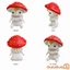 Tượng Nấm Vườn Mini Sáng Tạo Nhựa Dễ Thương Trang Trí Hình Yêu Tinh Đồ Trang Trí Cho Sân Bãi Cỏ