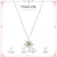 FANCIME "Soluna Nexus" Peridot Vòng cổ bạc bằng đá quý tháng 8