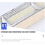 Đèn cắm trại di động LED DONOVANQQ, Thanh đèn LED năng lượng mặt trời chống nước hình chữ nhật, Đèn chiếu sáng khẩn cấp Đế sạc USB Công suất cao Đèn khẩn cấp cắm trại