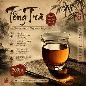 TỐNG TRÀ THỦY TINH CHỊU NHIỆT 200ML – THANH LỊCH CHO NGHỆ THUẬT THƯỞNG TRÀ