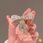 Thắt Nơ Kim Cương Giả Thổ Cẩm Nữ Đơn Giản Cá Tính Thời Trang Pin Phù Hợp Với Chống Nhẹ Xước Trang Sức Quà Tặng Mới