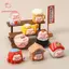 PWSEND 8 Chiếc Mini Nhân Vật Thủ Công, Búp Bê Lợn Hoạt Hình Dạ Quang Thu Nhỏ Trang Trí, Thời Trang DIY 8 Cái / bộ Để Bàn Tượng Mặt Dây Chuyền Phụ Kiện