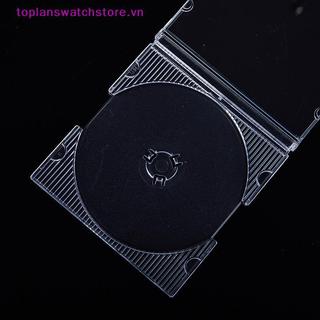 Toplanswatchstore 5 / 10 Chiếc Hộ Gia Đình Tiêu Chuẩn Đĩa Đơn Hộp Bảo Quản DVD Ốp Lưng CD Nhựa Trống Trong Suốt CD Hộp Đĩa CD VN