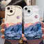 Ốp Lưng Cho OPPO A6 A5X A3 A96 A95 A92 A77S A76 A74 A60 A58 A57 A54 A53 A52 A38 A18 A17 A16 A15 A5 A9 A3S F9 Pro Kem Vồng Cong Cạnh Motif Núi NYK244
