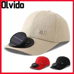 Mũ bóng chày OLVIDO, có quạt chạy bằng điện​​ Mũ chống nắng chống nắng, Mũ quạt khô nhanh có thể sạc lại thoáng khí thời trang ngoài trời