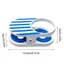 Kẹp giữ cốc FANIELLAPOWELL, ABS Dễ dàng cài đặt Giá đỡ đồ uống kẹp, Họa tiết sọc an toàn Giá đỡ chai để bàn nhẹ Dã ngoại ngoài trời