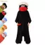 Bộ đồ ngủ có mũ trùm đầu OUSXA, Làm dày kết cấu sang trọng Bộ đồ ngủ Onesie miệng lớn, Bộ đồ ngủ lông cừu san hô mềm mại hoạt hình Unisex