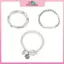MYPANDA 3 Cái / bộ Vintage OT Bule Đồng Xu Mặt Dây Chuyền Vòng Tay Cho Nữ Goth Mở Charm Lắc Tay Cặp Đôi Bạn Bè Món Quà Trang Sức.
